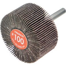 【EF5025-100】TRUSCO エコノミーフラップホイール 軸径6mm 外径50X幅25X軸長35 #100(5個入)