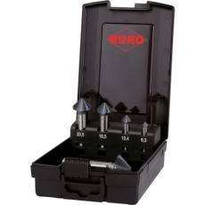 【102891PRO】RUKO 不等分割4枚刃カウンターシンク 4S 「アルティメットカット」 5本組セット ルナテックコーティング