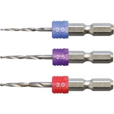【AGKS3-2253】アネックス グリップ付下穴錐ショート 3本組 2/2.5/3mm
