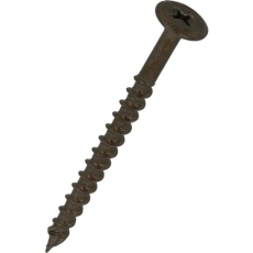 【4979874198075】YAHATA 超低頭木割れ解消ビス(中) 4.0X50 ラスパートブロンズ (24個入)