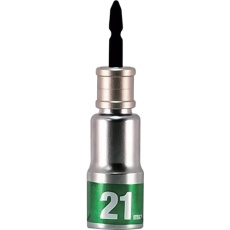 【19945】MUSTTOOL 軸交換式落下防止ソケット12角 差込6.35x対辺21mm×全長115mm RS21SL-12K