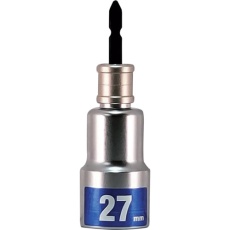 【19947】MUSTTOOL 軸交換式落下防止ソケット6角 差込6.35x対辺27mm×全長120mm RBS27-6K