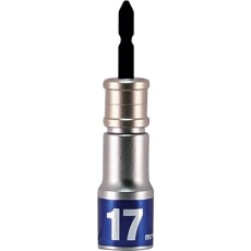 【19940】MUSTTOOL 軸交換式落下防止ソケット6角 差込6.35x対辺17mm×全長105mm RBS17C-6K