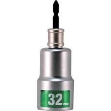 【19949】MUSTTOOL 軸交換式落下防止ソケット6角 差込6.35x対辺32mm×全長130mm RBS32-6K