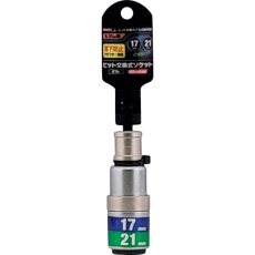 【19955】MUSTTOOL 軸交換式落下防止ダブルソケット12角 差込6.35x対辺17/21mm×全長115mm RBS1721I-12K