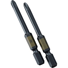 【5202D-65-BG】フジ矢 電動ドライバー用段付ビット (黒金・2本組)+2×65mm