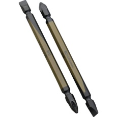 【52602-110-BG】フジ矢 両頭コンビビット(黒金・2本組)+2/-6×110mm