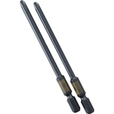 【5202D-100-BG】フジ矢 電動ドライバー用段付ビット (黒金・2本組)+2×100mm