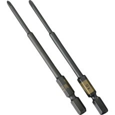 【5102D-100-BG】フジ矢 電動ドライバー用段付ビット (黒金・2本組)+1×100mm
