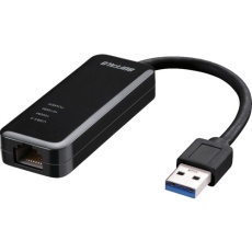 【LUA5-U3-AGTE-BK】BUFFALO Giga対応 Type-A USB3.2(Gen1)用LANアダプター ブラック
