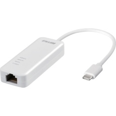 【LUA5-U3-CGTE-WH】BUFFALO Giga対応 Type-C USB3.2(Gen1)用LANアダプター ホワイト