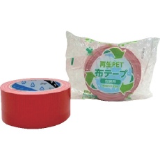 【1605 R 50X25】TERAOKA 再生PET布テープ No.1605 赤 50mm×25M