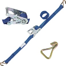 【REK50L6NH300】シライ ベルトラッシング(ラチェットバックル式) ベルタイト(R) エコマーク認証品 端末金具付き ナローフック付