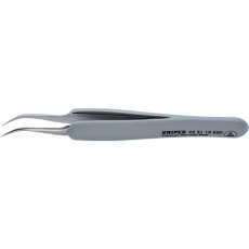 【9231-10ESD】KNIPEX ラバーハンドル付き精密ピンセット 先細・先曲がり 122ММ