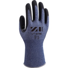 【ZI-798_S_1P】Weed 耐切創手袋 ZIZAI ZI-798 ニトリル特殊加工背抜き 13ゲージ Sサイズ(1P個装)