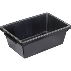 【PSB60-BK】TRUSCO トラ舟60Lブラック(角型・再生原料使用)