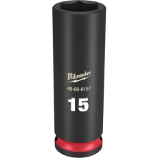【49-66-6157】milwaukee SHOCKWAVE IMPACT DUTY ディープインパクトソケット 3/8インチ(9.5mm)角 15mm