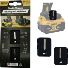 【BH-DW-S-BLK-2】ステルスマウント Stubbyビットホルダーデウォルト用(2個入り)ブラック