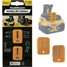 【BH-DW-S-YLW-2】ステルスマウント Stubbyビットホルダーデウォルト用(2個入り)イエロー