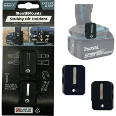 【BH-MK-S-BLK-2】ステルスマウント Stubbyビットホルダーマキタ用(2個入り)ブラック
