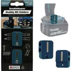 【BH-MK-S-BLU-2】ステルスマウント Stubbyビットホルダーマキタ用(2個入り)ブルー