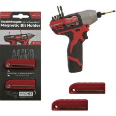 【BH-MW12-RED-2】ステルスマウント ビットホルダーミルウォーキーM12用(2個入り)レッド