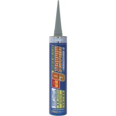 【MIRACLE6TNGY333】多用途弾性防水接着剤 Miracle6 耐熱タイプ グレー 333ml