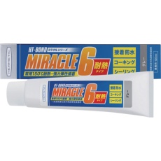 【MIRACLE6TNGY120】多用途弾性防水接着剤 Miracle6 耐熱タイプ グレー 120ml
