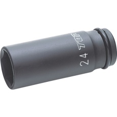 【PT-424SL】TOP 超ロングインパクトソケット肉薄タイプ 差込角12.7mm 24mm
