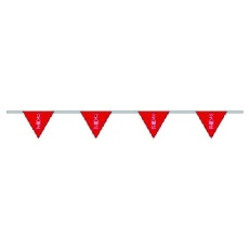 【372-70】ユニット 三角旗(10連)立入禁止 ターポリン 240×280mm
