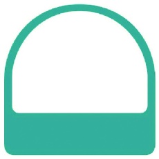 【851-79】ユニット ステッカー 白無地・2枚1シート・35×35