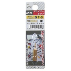 【AK-50P-T6-30】アネックス ヘクスローブショートビット1本組 T6×30