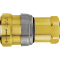 【ZEL-2S BRASS NBR】日東 ゼロスピルカプラ 真ちゅう製 ニトリルゴムNBR(SG)相手側取付サイズR1/4(42806)