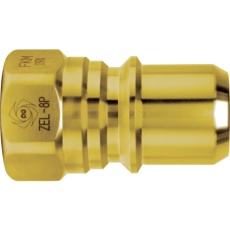 【ZEL-3P BRASS NBR】日東 ゼロスピルカプラ 真ちゅう製 ニトリルゴムNBR(SG)相手側取付サイズR3/8(42830)