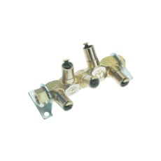 【5MK1-06】チヨダ エア分岐管 フリージョイント3 5WAY 適用チューブ6mm ネジサイズRc1/4