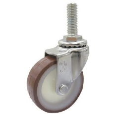 【ET-50UR-M12-35】ユーエイ ねじ込み式 自在 キャスター ウレタン 車輪径50mm Eタイプ ET型 ネジ寸法M12×35ピッチ1.75