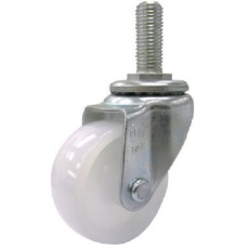 【SUS-ST-50N-M12-35】ユーエイ ねじ込み式 自在 ステンレスキャスター ナイロン 車輪径50mm Sタイプ SUS-ST型 ネジ寸法M12×35ピッチ1.75