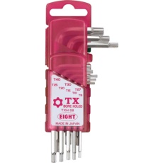 【TXH-S8】EIGHT TXレンチ 穴付 標準寸法 ドアホルダー 8本セット T8～T40