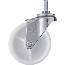 【420A-20N75】ハンマー ねじ込み旋回式ナイロン車輪 75mm W3/8