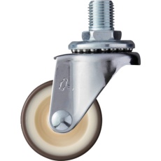 【420A-3UR40】ハンマー ねじ込み旋回式ウレタン車輪(ナイロンホイール)40mm M12