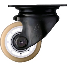 【5401S-BAU65】ハンマー 低床重荷重用旋回式ウレタンキャスター(アルミホイール・ボールベアリング)65mm