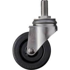 【320SA-RU100】ハンマー SAシリーズオールステンレス 旋回式ゴム車輪(ナイロンホイール)100mm