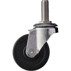 【320SA-R75】ハンマー SAシリーズオールステンレス 旋回式ゴム車輪 75mm