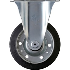 【400SR-RB150】ハンマー 固定式ゴム車輪(ローラーベアリング)150mm