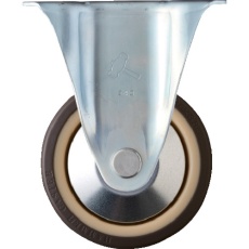 【400SR-UB125】ハンマー 固定式ウレタン車輪(ナイロンホイール・ラジアルボールベアリング)125mm