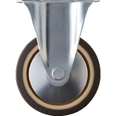 【400SR-UB150】ハンマー 固定式ウレタン車輪(ナイロンホイール・ラジアルボールベアリング)150mm