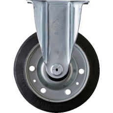 【420SRP-RB150】ハンマー 固定式ゴム車輪(ローラーベアリング)150mm