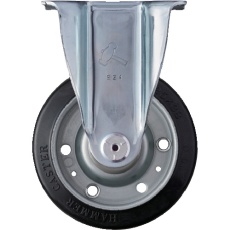 【420SRP-R125】ハンマー 固定式ゴム車輪 125mm