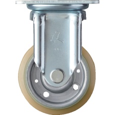 【420JRP-UBB100】ハンマー 固定式ウレタン車輪(スチールホイール・ラジアルボールベアリング)100mm