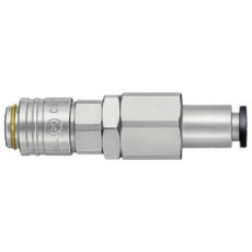 【MS-20SC-6 BRASS NBR】日東 スモールカプラ(チューブ取付用) 適合チューブ外径6mm(51359)
